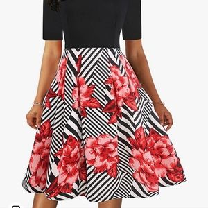 Floral Dress with Pockets